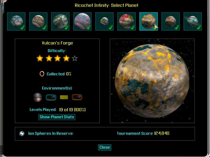 Скриншот из игры Ricochet Infinity