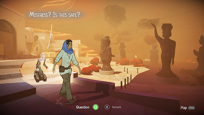 Скриншот из игры Heaven's Vault