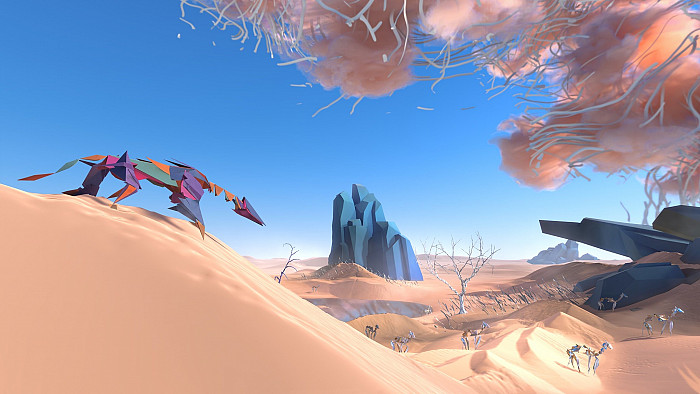 Скриншот из игры Paper Beast