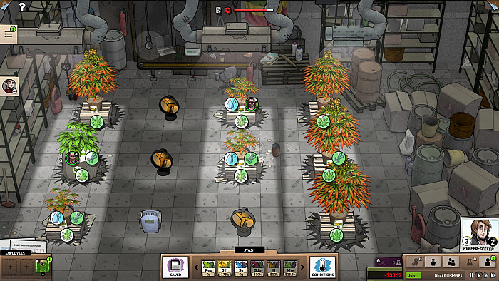 Скриншот из игры Weedcraft Inc