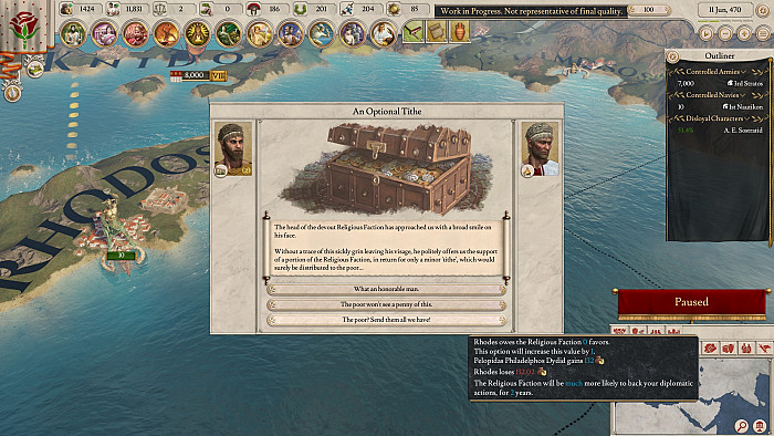 Скриншот из игры Imperator: Rome