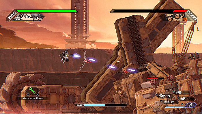 Скриншот из игры Hardcore Mecha