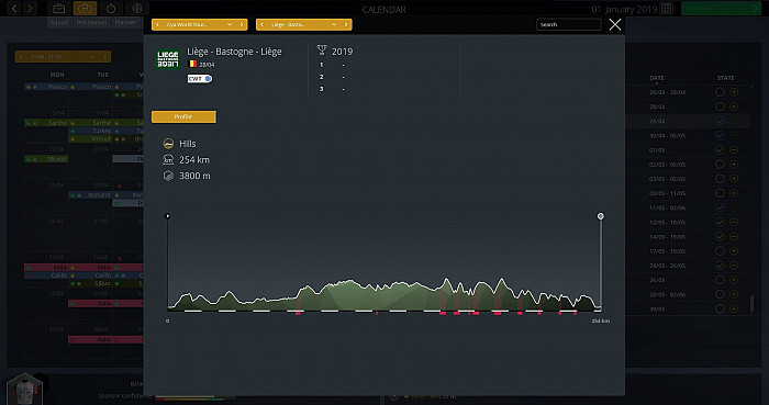 Скриншот из игры Pro Cycling Manager 2019