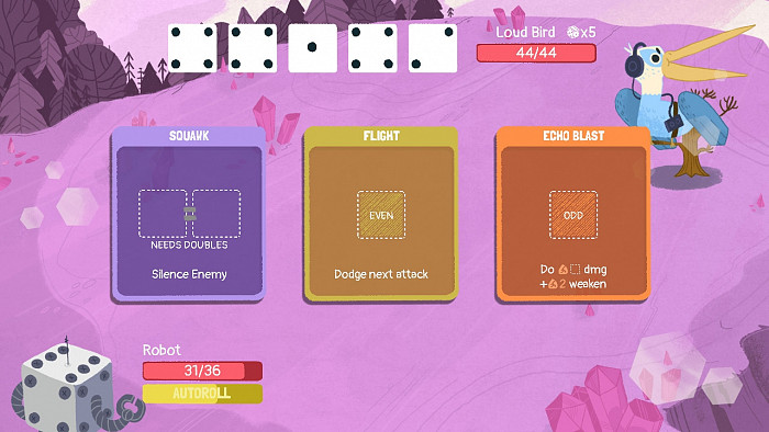 Скриншот из игры Dicey Dungeons