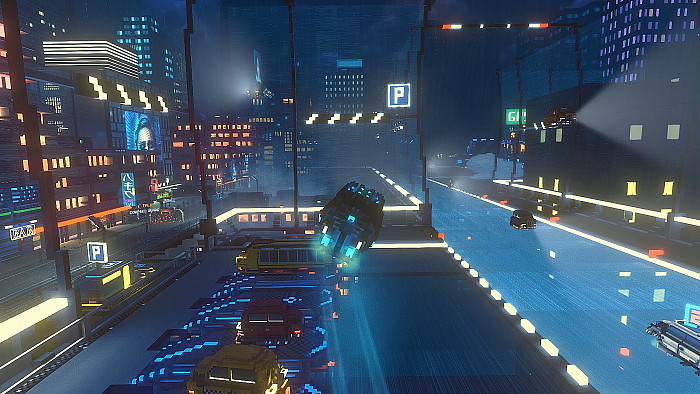 Скриншот из игры Cloudpunk