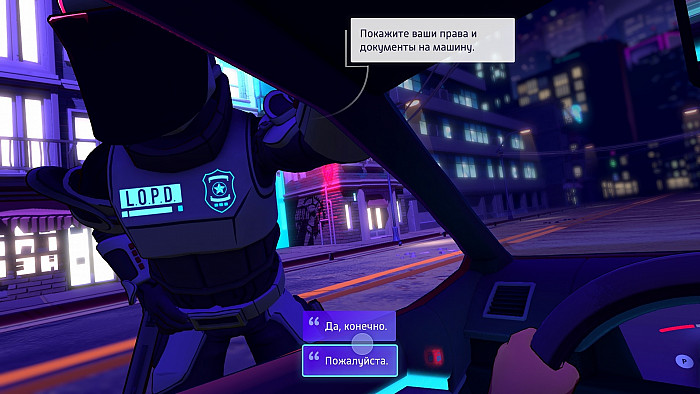 Скриншот из игры Neo Cab