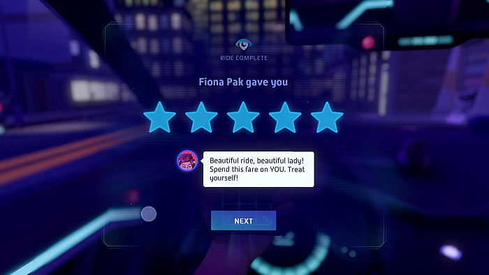Скриншот из игры Neo Cab