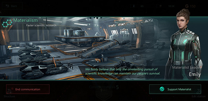 Скриншот из игры Stellaris: Galaxy Command