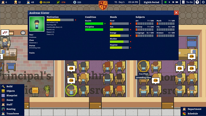 Скриншот из игры Academia: School Simulator