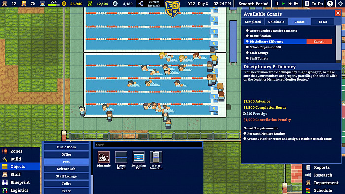 Скриншот из игры Academia: School Simulator