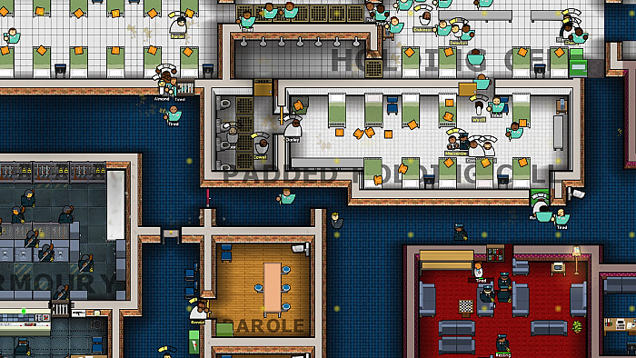 Скриншот из игры Prison Architect - Psych Ward: Warden's Edition