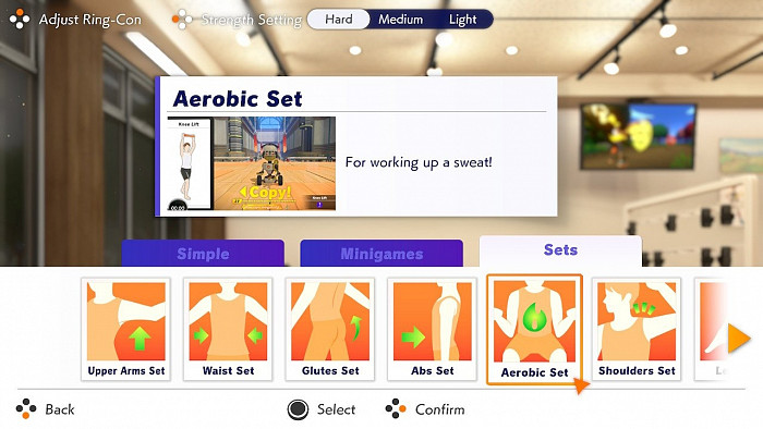 Скриншот из игры Ring Fit Adventure