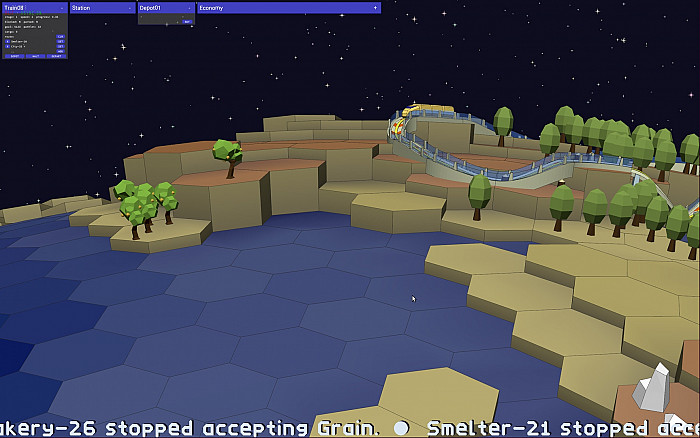 Скриншот из игры Hexa Trains