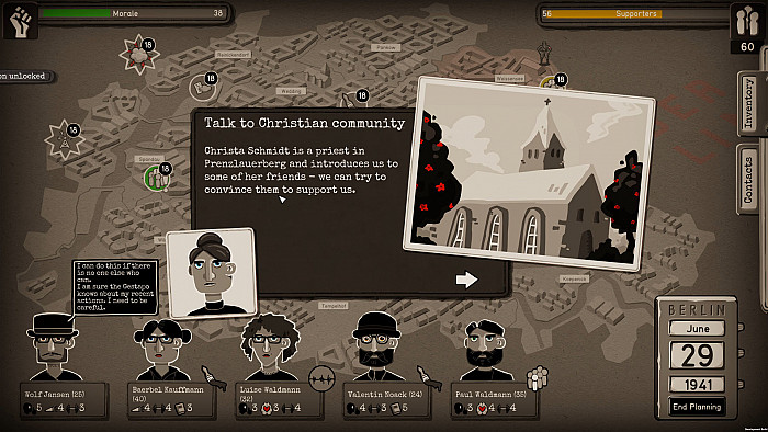 Скриншот из игры Through the Darkest of Times