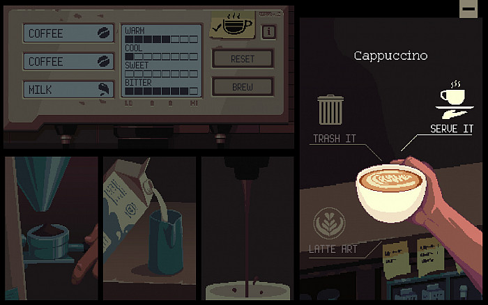 Скриншот из игры Coffee Talk