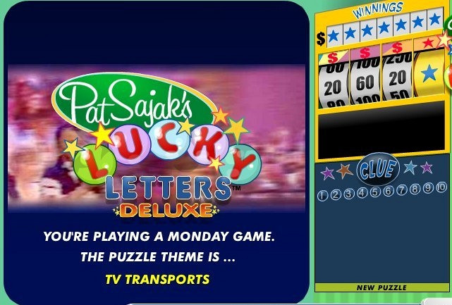 Скриншот из игры Pat Sajak's Lucky Letters Deluxe