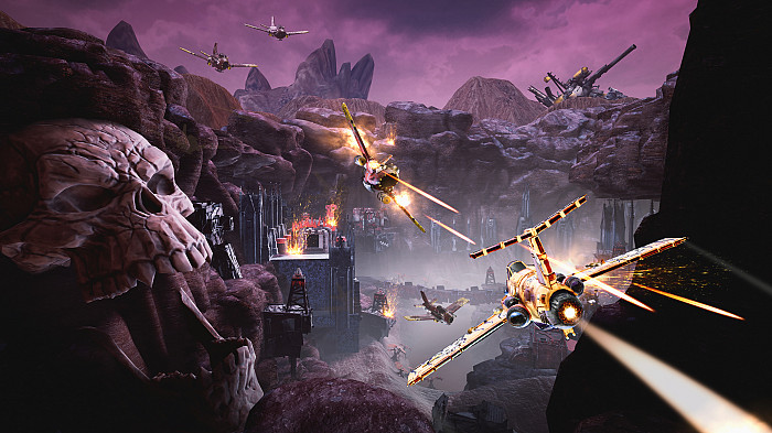 Скриншот из игры Warhammer 40,000: Dakka Squadron