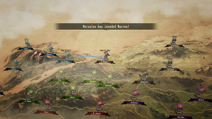 Скриншот из игры Brigandine: The Legend of Runersia