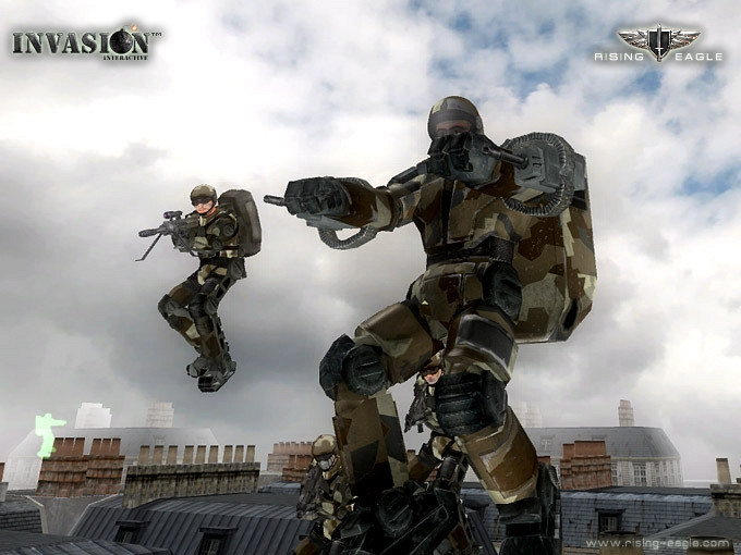 Скриншот из игры Rising Eagle: Futuristic Infantry Warfare