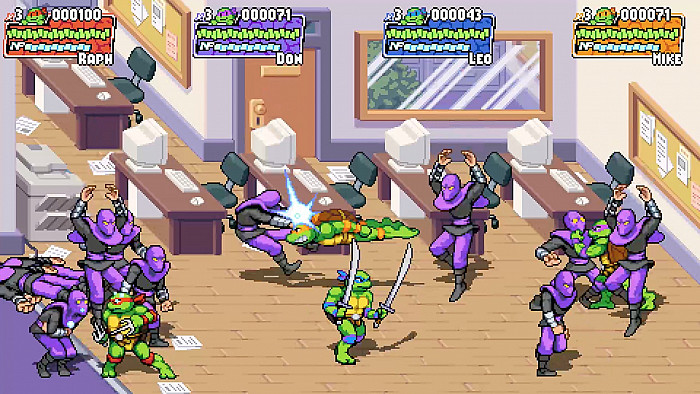 Скриншот из игры Teenage Mutant Ninja Turtles: Shredder's Revenge