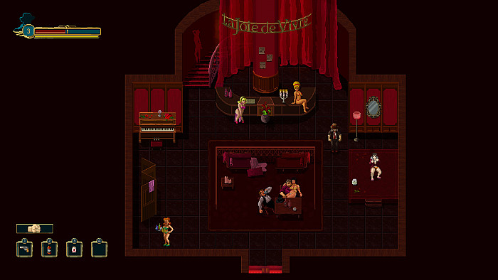 Скриншот из игры Pecaminosa - A Pixel Noir Game