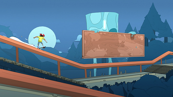 Скриншот из игры OlliOlli World