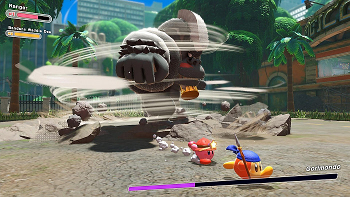 Скриншот из игры Kirby and the Forgotten Land