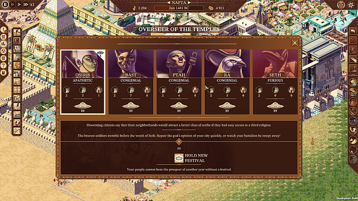 Скриншот из игры Pharaoh: A New Era