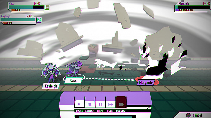 Скриншот из игры Cassette Beasts