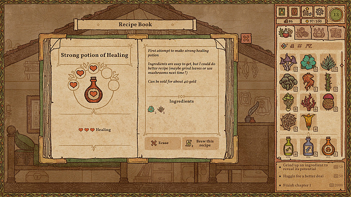 Скриншот из игры Potion Craft: Alchemist Simulator