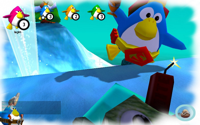 Скриншот из игры Penguins Arena