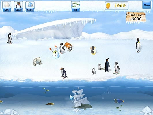 Скриншот из игры Penguins Mania
