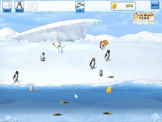 Скриншот из игры Penguins Mania
