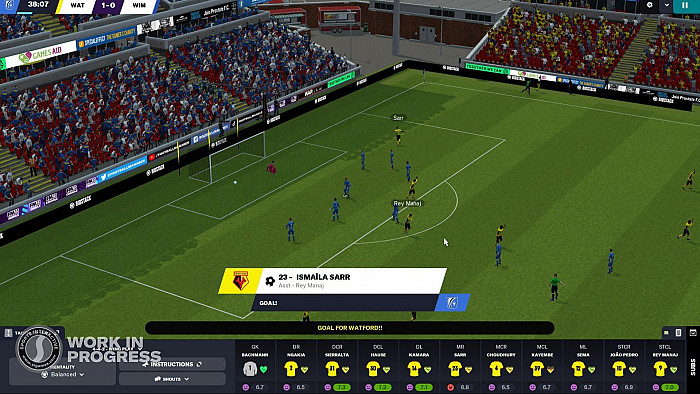 Скриншот из игры Football Manager 2023