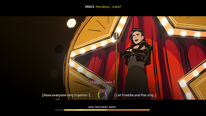 Скриншот из игры Stray Gods: The Roleplaying Musical