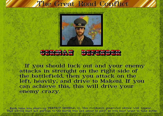 Скриншот из игры Perfect General 2, The