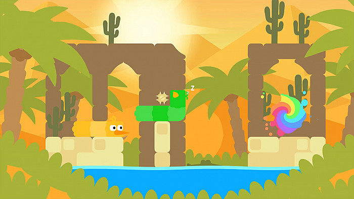 Скриншот из игры Snakebird Complete