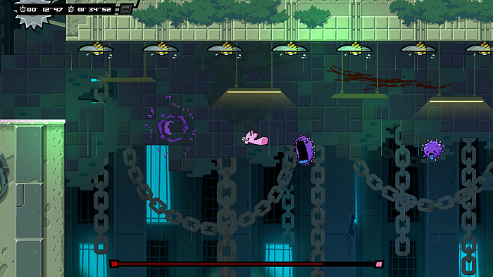 Скриншот из игры Super Meat Boy Forever