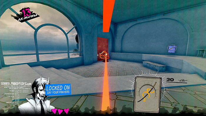 Скриншот из игры Neon White