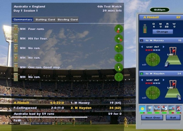 Скриншот из игры International Cricket Captain Ashes Edition 2006