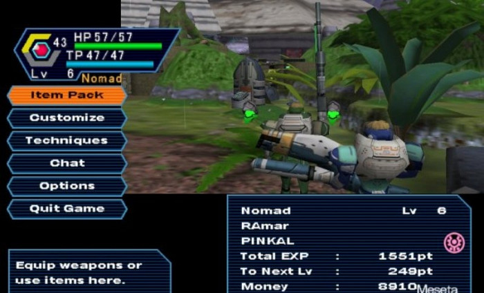 Скриншот из игры Phantasy Star Online