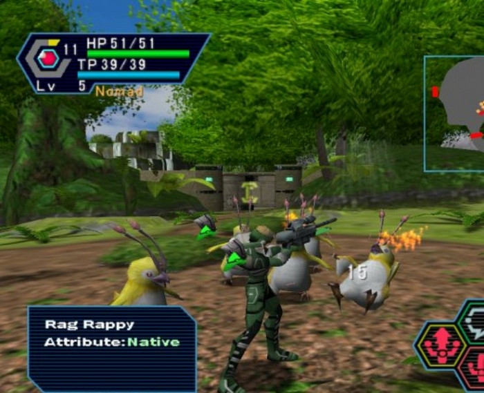 Скриншот из игры Phantasy Star Online