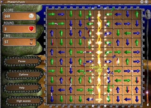 Скриншот из игры Pharaohs' Puzzle