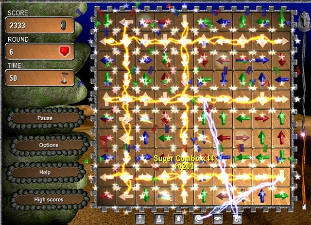 Скриншот из игры Pharaohs' Puzzle