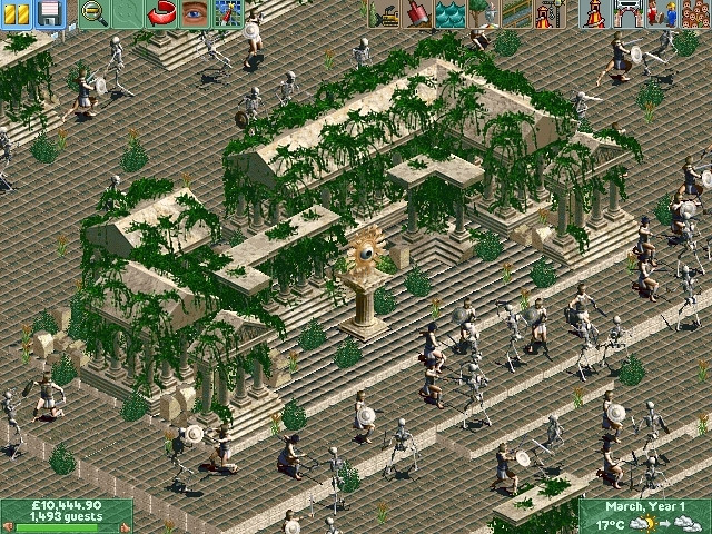 Скриншот из игры RollerCoaster Tycoon 2: Time Twister