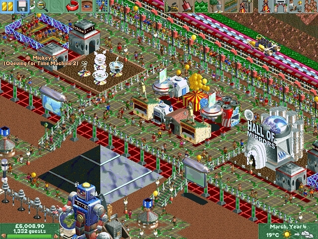 Скриншот из игры RollerCoaster Tycoon 2: Time Twister