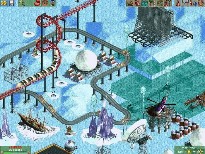 Скриншот из игры RollerCoaster Tycoon 2: Wacky Worlds