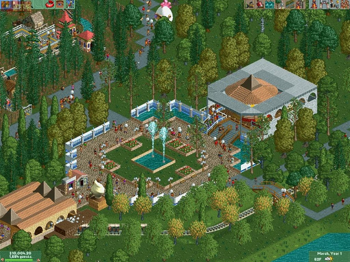 Скриншот из игры RollerCoaster Tycoon 2