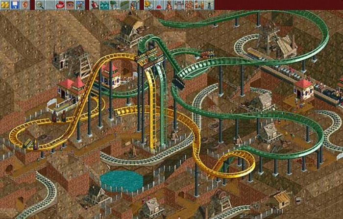 Скриншот из игры RollerCoaster Tycoon: Corkscrew Follies