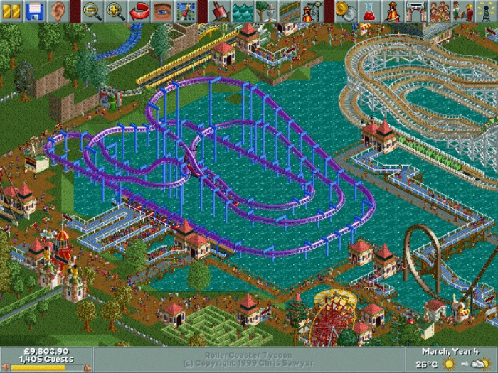 Обложка игры RollerCoaster Tycoon: Loopy Landscapes